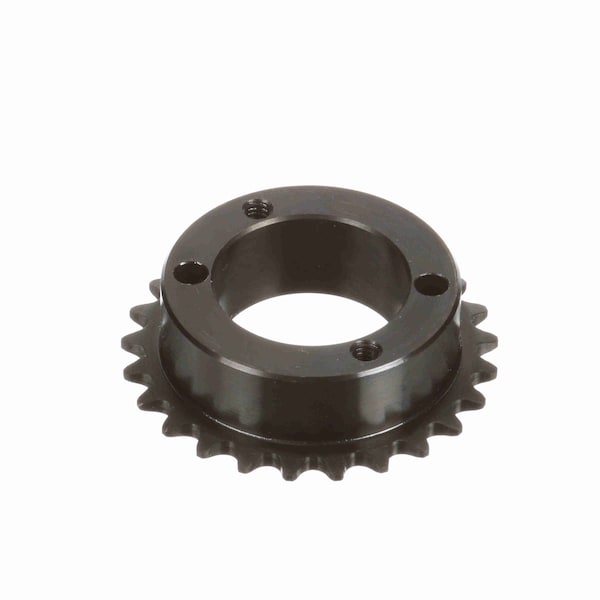 Roller Chain Sprocket, #35 Chain Size, 3/8 to 1-1/2 in Bore Dia., 25 # of Teeth